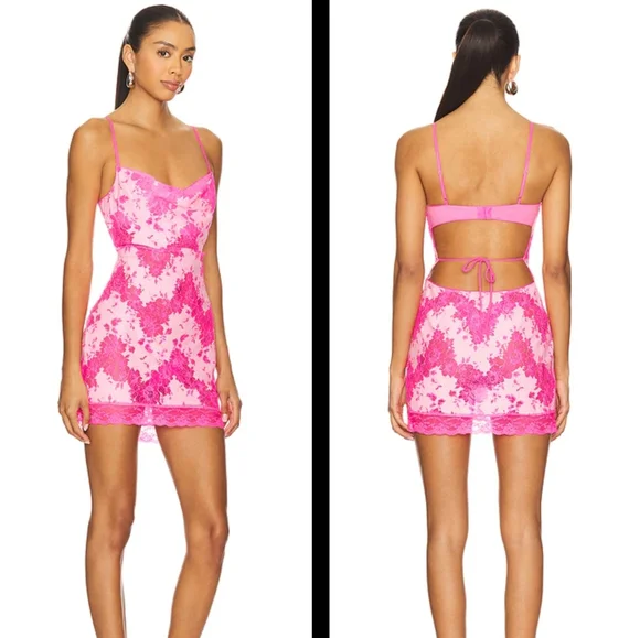 I.AM.GIA Leona Mini Dress Neon Pink - Picture 7 of 9